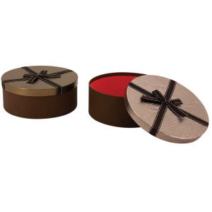 Photo VBT3091 : Round cardboard box bright finish