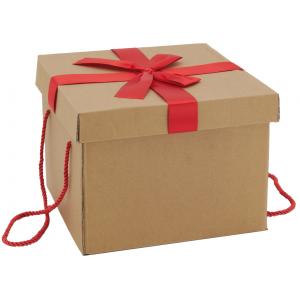 Photo VBT3322 : Cardboard folding box with ribbon