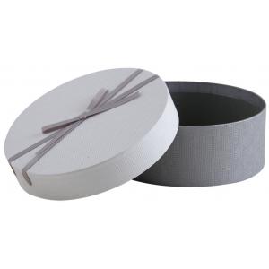 Photo VBT3340 : Grey cardboard round box with knot