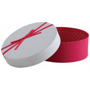 Photo VBT3350 : Pink cardboard round box with knot