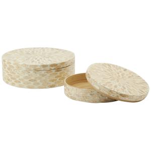 Photo VBT368S : Bamboo and mother-of-pearl boxes