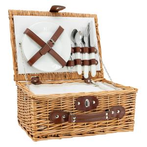 Photo VPI1420C : Insulated picnic basket made from wicker