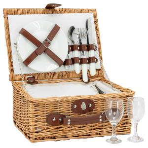 Photo VPI1420C : Insulated picnic basket made from wicker