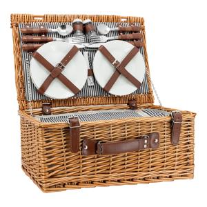 Photo VPI1460C : Insulated picnic basket made from wicker