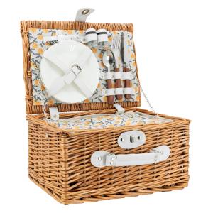 Photo VPI1470C : Insulated picnic basket made from wicker
