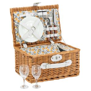 Photo VPI1470C : Insulated picnic basket made from wicker
