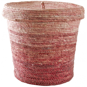 AubryGaspard Panier de course rond sahel en jacinthe