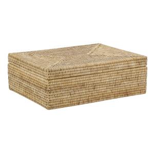 Photo VRA1420 : Coffret en rotin naturel