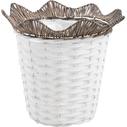 Photo JCP3330P : Cache-pot en éclisse et osier