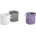 Photo JCP3420V : Cache-pot en verre et corde