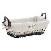 Photo CBA246SC : Grey willow bread basket