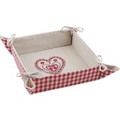 Photo CCO7030 : Corbeille en tissu motif coeur