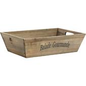Photo CCO7210 : Wood basket with printing Balade Gourmande