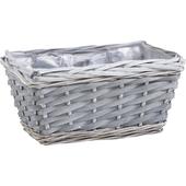 Photo CCO7793P : Stained half willow and wood basket