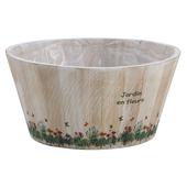 Photo CCO8160P : Round wooden basket Jardin