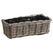 Photo CCO8380P : Grey pulut rattan flower planter