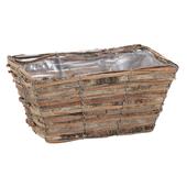 Photo CCO8540P : Rectangular basket with bark