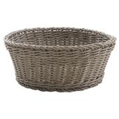Photo CCO8610 : Round taupe grey polyrattan basket