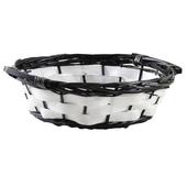 Photo CCO9310 : Round half willow and wooden basket