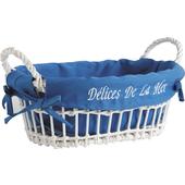 Photo CDA4800C : White lacquered willow basket