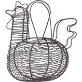 Photo CFA1010 : Rusty wire hen basket