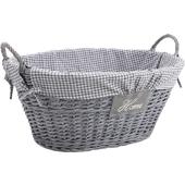 Photo CLI1800C : Half grey willow clothes basket