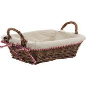 Photo CMA3600J : Rectangular unpeeled willow basket