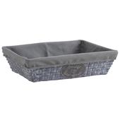 Photo CMA4090C : Rectangular grey paper rope basket