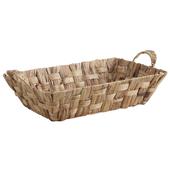 Photo CMA4130 : Rectangular hyacinth and metal basket