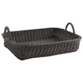Photo CMA4420 : Grey polyrattan rectangular basket
