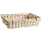 Photo CMA4592 : Natural wood rectangular basket