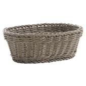 Photo CPA1830 : Taupe grey polyrattan oval basket