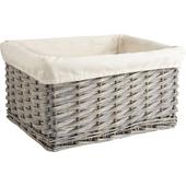 Photo CRA3501C : Grey wash stained willow storage basket