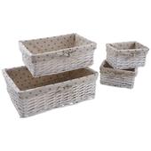 Photo CRA440SC : Lacquered split willow baskets