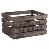Photo CRA4470 : Wooden basket Produits du Marché