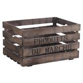 Photo CRA4470 : Caisse en bois Produits du Marché