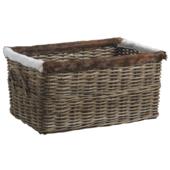 Photo CRA448S : Pulut rattan and goatskin storage baskets