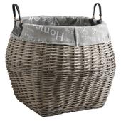 Photo CRA450SC : Grey willow storage baskets