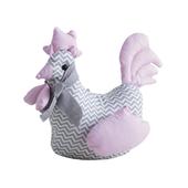 Photo DAN2470 : Cale-porte poule gris et rose