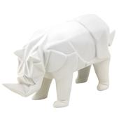 Photo DAN2580 : White resin rhinoceros