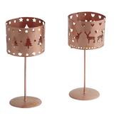 Photo DBO2280 : Christmas candle holder with foot