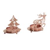Photo DBO2290 : Copper-colored metal candle holder