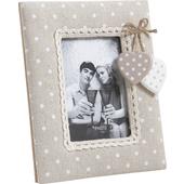 Photo DCA1860V : Cotton photo frame with hearts