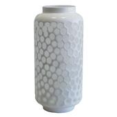 Photo DVA1460V : Vase en verre teinté blanc