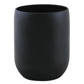 Photo DVA1600V : Vase en verre teinté noir mat