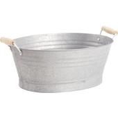 Photo GCO2470 : Zinc basket with wood handles