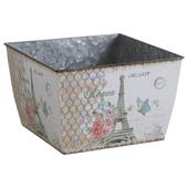 Photo GCO3140 : Square galvanized metal basket