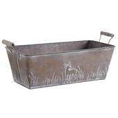 Photo GCO3300 : Patinated metal rectangular basket