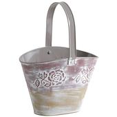 Photo GPA1310 : Lacquered zinc basket with movable handle