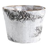 Photo JCP3610P : Round birch wood flower pot cover